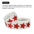 thumbnail image 3 of Unique Bargains Glitter Star Stickers 1 Inch 1 Roll DIY Adhesive Sparkling Labels Notes, Greeting Cards, 500 Count/Roll Red Powder, 3 of 7