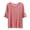 Pink, variant on WREESH Women's Solid Color Bow T-Shirts Loose Slimming Round Neck Short Sleeved Tops Blue