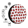 thumbnail image 4 of Susaid Ladybug On Blue Stripes Print Tire Covers,Waterproof Anti-UV Snow Sun Rain Tire Covers for RV,Truck, SUV, Trailer, Camper-14 inch, 4 of 6