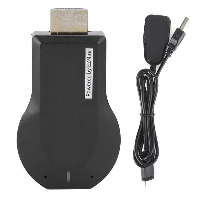 M2 Plus Durable Wireless WiFi Receptor Equipo de visualización Soporte 1080P Salida Negro