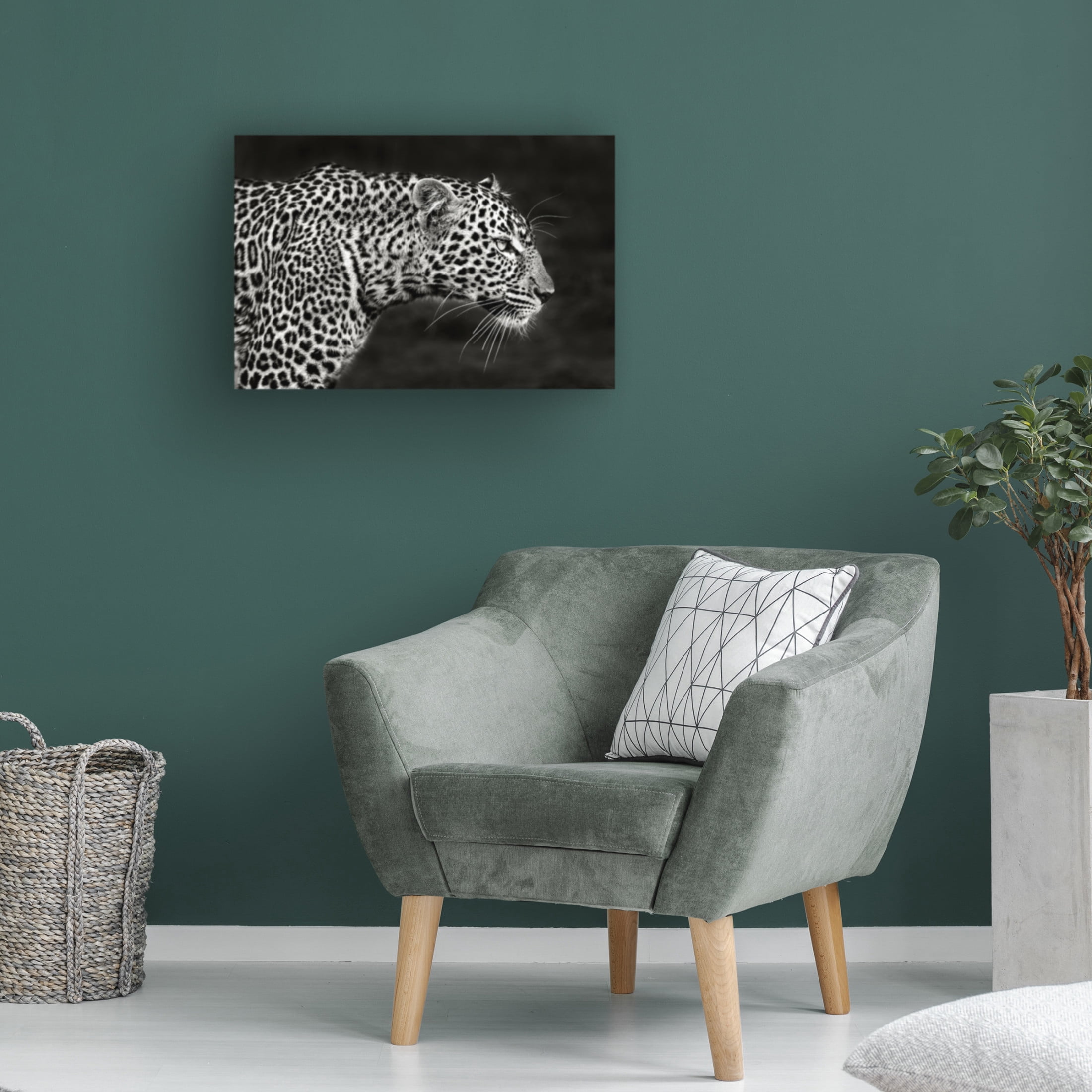 Canvas Wall Art - Xavier Ortega 'Leopard Close Up' Wall Art for Living Room, Bedroom, or Office Décor by Trademark Fine Art - 24 x 16 Inches