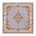thumbnail image 2 of Safavieh Farmhouse Arline Southwestern Area Rug, Gray/Orange, 6'3" x 6'3" Square, 2 of 11