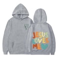 thumbnail image 5 of MIASHUI Sweat à Capuche pour Filles, Imprimé Alphabet, Manches Longues, Gris, 4-5 Ans, 5 of 5