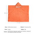 thumbnail image 2 of Bangus Poncho de Pluie Imperméable d'Urgence (Conserve 90% de Chaleur Corporelle) Imperméable Thermique Réutilisable à l'Extérieur, 2 of 8
