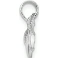 thumbnail image 2 of Sterling Silver Polished Heart Hands Pendant - Jbsp, 2 of 5