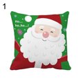 thumbnail image 4 of Dream Lifestyle Merry Christmas Santa Elk Snowman Print Pillow Cover Case Cushion Home Decor, 4 of 8