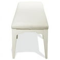 thumbnail image 5 of Riverside Furniture Myra 64" Upholstered Wood Dining Bench in Paper White, 5 of 6