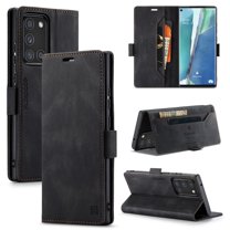 Dteck Galaxy A21s Wallet Case, Premium Leather Flip Wallet Case with RFID Blocking Card Slot Magnetic Closure Folio Phone Case for Samsung Galaxy A21s, Black