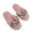 Pink, variant on Utoimkio Flip Flops for Women Wide Width Women's Warm Cute Plush Ball Home Open Toe Soft Soled Cotton Slippers