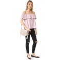 thumbnail image 4 of Rebecca Minkoff Women's Cotton Diosa Top X-Small Lavender, 4 of 5