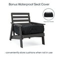 thumbnail image 3 of Inspired Home Maylani Outdoor 3pc Seating Group, Dark Grey, 3 of 8