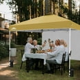 thumbnail image 3 of EAGLE PEAK 12 x 12 Easy Set Up Straight Leg Pop Up Outdoor Canopy with One Removable Wall,Beige, 3 of 10