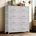 thumbnail image 2 of DWVO Dresser for Bedroom, Fabric Tower with 8 Drawers, Black Dresser & Chest of Drawers for Closet, Living Room, 2 of 6
