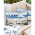 thumbnail image 6 of Coastal Wave Blue Throw Pillow Cover 16 x 24 Inch Decorative Pillow Cover Nautical Ocean Beach Sea Oil Painting Lumbar Pillowcase Seasonal Rectangle Cushion Case for Couch Sofa Bed Living Room, 6 of 7