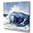 thumbnail image 2 of Designart "Ocean Wave Movement V" Modern Landscape Beach Wall Art For Kitchen, 2 of 5
