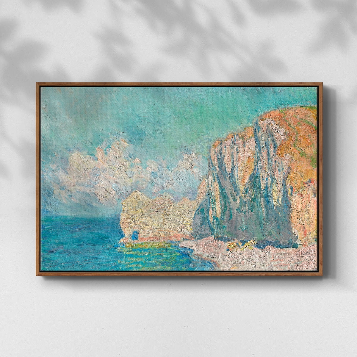 Vintage Landscape-CLVII By Wexford Home Framed in Walnut Wood Gallery Wrapped Canvas 25 in. x 37 in.