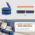 thumbnail image 6 of 20" Carry On Luggage Airline Approved,Softside Suitcase with Wheels Heavy-Duty Waterproof Wheeled Luggage Bag, Blue - TA069, 6 of 9