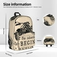 thumbnail image 6 of Goofa Let The Adventure Begin Printed Backpack,Laptop Backpack,Durable Anti-Theft Travel Work Backpack,Water-resistant Backpack, 6 of 9