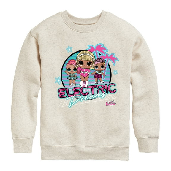 LOL Surprise! - Electric Dreams - Toddler And Youth Crewneck Fleece Sweatshirt