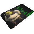 thumbnail image 2 of Felpudo con diseño de Shrek, antideslizante, lavable, para interior y exterior, para puerta de entrada navideña, para baño, cocina, patio, decoración navideña para el hogar, 20 x 31,5 pulgadas, 2 of 7