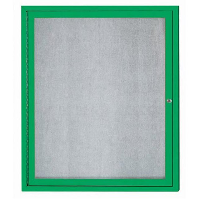 Aarco Products ODCC3630RIG 1-Porte Éclairé Babillard Extérieur Fermé - Vert