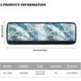 thumbnail image 2 of NETILGEN Refrigerator Door Handle Covers Set of 2, Kitchen Appliance Armrest Decorative Mat Non-Slip for Fridge Dishwashers Microwave Home Kitchen Decoration, Blue Gold Marble, 2 of 7