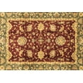 thumbnail image 1 of Ahgly Company Indoor Rectangle Abstract Brown Modern Area Rugs, 3' x 5', 1 of 4