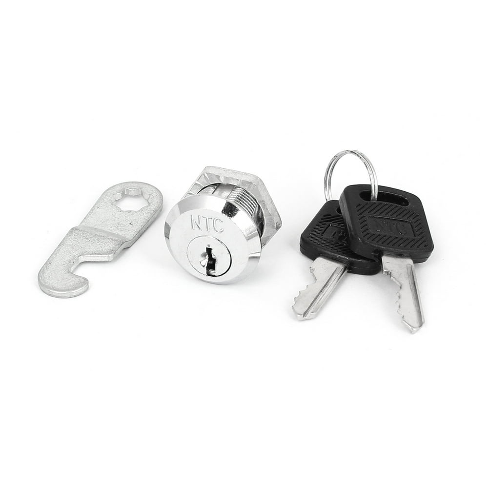 File Shop Mailbox Cam Chest Lock Cylinder Camlock w 2 Keys