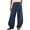 Navy, variant on Admvng Harem Pants for Women Elastic Waist Casual Linen Trousers with Pockets