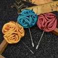 thumbnail image 4 of SmartBy Men's Lapel Rose Flower Stick Bar Brooch Pin Wedding Suit Accessory Jewelry Gift, 4 of 7
