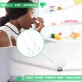 thumbnail image 3 of 2PCS Universal Fridge Freezer Drain Hole Plunger Refrigeration Plunger,Refrigerator Drain Hole Plastic Plunger Cleaning Tool Fridge Accessories Drain Unblocker(9.5cm,WHITE), 3 of 5