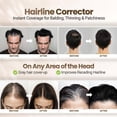 thumbnail image 3 of Koloret Root Touch Up Powder– Natural Black Powder for Women & Men, Instant Root Cover Up for Gray Coverage, Hairline Concealer for Thinning Hair & Bald Spots, Water-Resistant & Smudge-Proof, 10g, 3 of 5