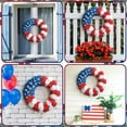 thumbnail image 6 of PALIFEUR 4th of July Wreath, 15.7 Inch Patriotic Wreaths for Front Door, Artificial Floral Spring Wreaths Decorations for Memorial Day Independence Day Veterans Day, Red Blue White, 6 of 8