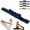 Blue#002, variant on Fitness Resistance Band for Stretching and Yoga, Number Stretch Resistance Band with Clear Markings, 8-Section Elastic Training Bands for Yoga, Stretching, Pilates, Fitness(Gray)
