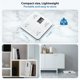 thumbnail image 5 of ABLEGRID Báscula de Baño Digital Inteligente y Precisa con Aplicación Bluetooth, Blanca, Capacidad Para 400 lb, 5 of 8