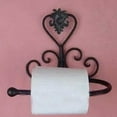 thumbnail image 3 of Bathroom Metal Paper Roll Holder Wall Tissue Rack Toilet Storage Shelf Decor, 3 of 6