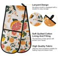 thumbnail image 2 of Yayeee Double Oven Mitt Kitchen Heat Resistant Baking 35" x7" Quilted Glove, Orange Slices, 2 of 6