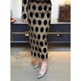 thumbnail image 1 of Falda Nanfu Premium 2024 Otoño/Invierno Elegante Adelgazante Encaje Patchwork Flocado Bordado Vestido Largo A1446, 1 of 4