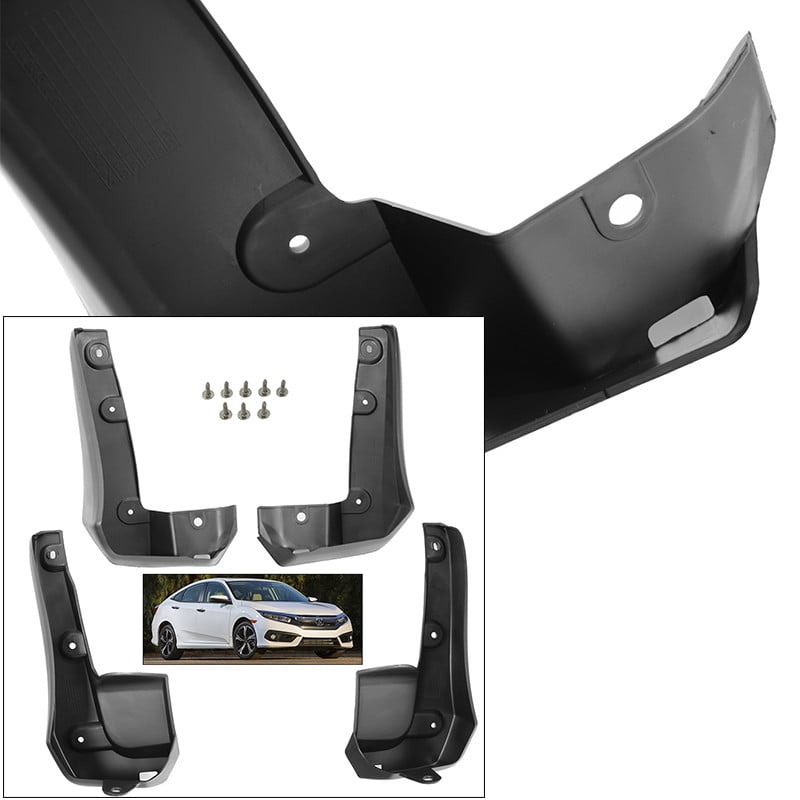 Front Rear Mud Flaps Splash Guards 20162019 For Honda Civic Sedan