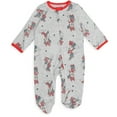 thumbnail image 3 of Disney Minnie Mouse 2 Pack Zip Up Sleep N' Play Coveralls Newborn, 3 of 5