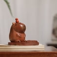thumbnail image 2 of Jiibva Cute Capybara Phone Holder Capybara Wooden Figurine Desktop Ornament Cellphone Stand Desk Ornament Miniature Animal Figure, 2 of 7