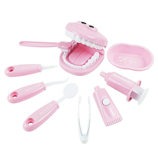 Juego para médicos, 9 piezas/set, modelo para revisión dental, juego de rol, juguete educativo para niños.
