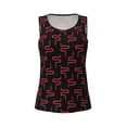 thumbnail image 6 of Sigee Red Snake for Women's Workout Tank Top,Running Tank Tops,Sleeveless Gym Clothes, 6 of 8
