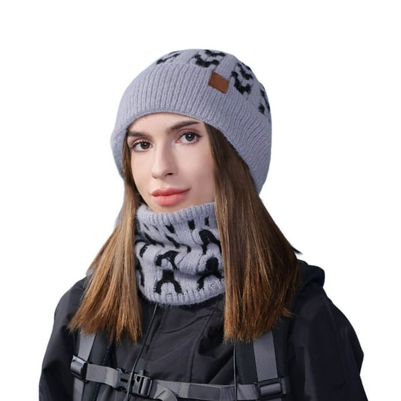 WEAIXIMIUNG Hooey Hats Hat Scarf and Glove Set Fashionable Outdoor Baby Warm Three Piece Set