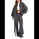 thumbnail image 3 of Conjunto de 2 Piezas para Mujer: Sudadera Informal de Larga con Cremallera y Pantalones Deportivos de Pierna Gris XXL, 3 of 10