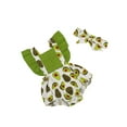 thumbnail image 3 of Douhoow Baby Girls Avocado Print Fly Sleeve Square Collar Romper Headband Newborn Summer Outfit, 3 of 7