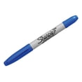 thumbnail image 5 of Sharpie Twin-Tip Permanent Marker, Fine/Ultra Fine Point, Blue, Dozen, 5 of 8