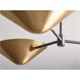 thumbnail image 3 of 1950's Mid Century Antique Simms 3 Light Flush Mount Italian Modern Chandelier, 3 of 4
