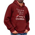 thumbnail image 2 of EchfiProm Pullover Hoodies for Men Graphic Red with Pockets Hooded Funny Merry Christmas Mens Sweatshirt Xmas XL, 2 of 4