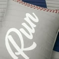 thumbnail image 5 of Lush Decor Baseball Game Reversible Oversized Kids Quilt Gray/Navy 5Pc Set Full/Queen, 5 of 11